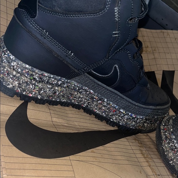 Men’s Nike Air Force one boots with Multicolor Speckled Midsole and wool inside